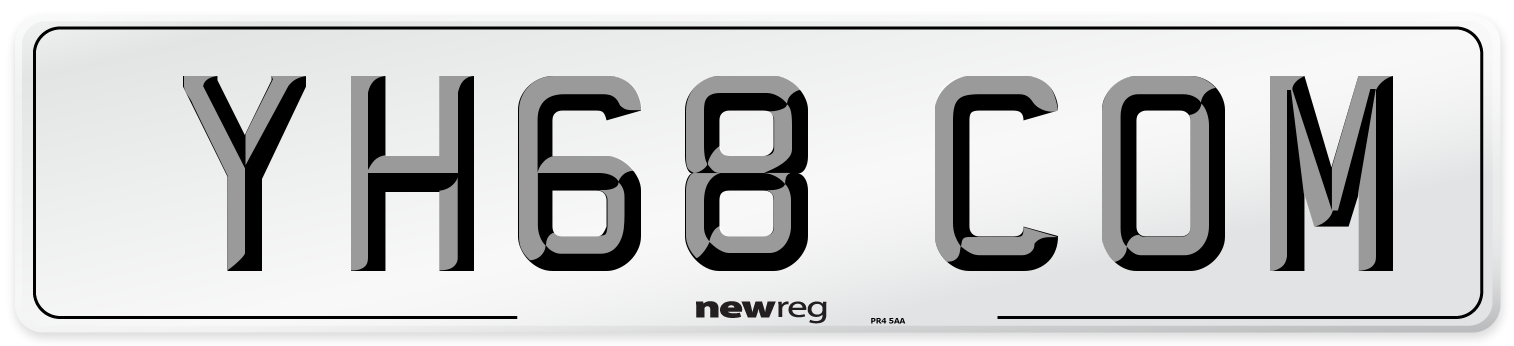 YH68 COM Number Plate from New Reg